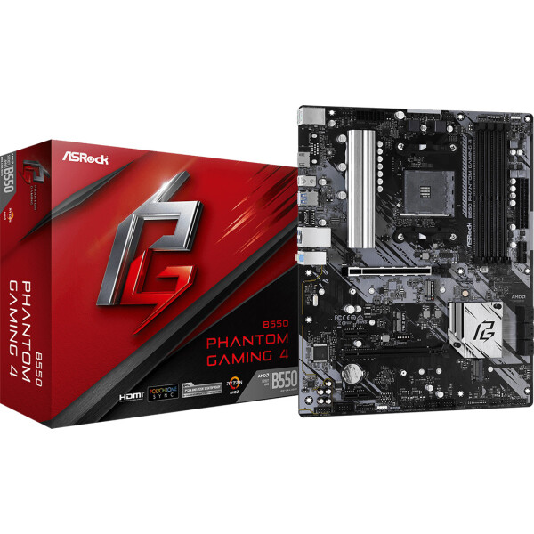 ASRock B550 Phantom Gaming 4 Motherboard ATX με AMD AM4 Socket