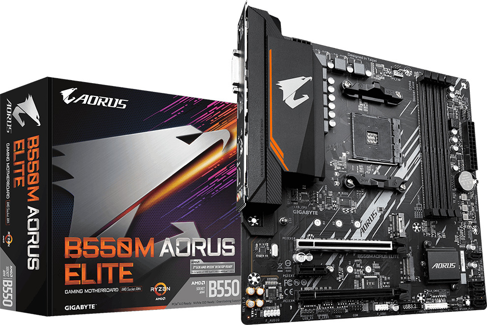 Gigabyte B550M Aorus Elite Motherboard Micro ATX με AMD AM4 Socket