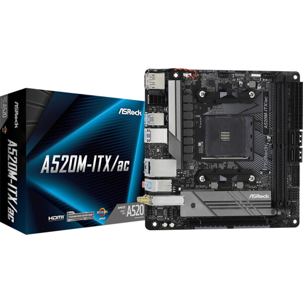 ASRock A520M-ITX/ac Wi-Fi Motherboard Mini ITX με AMD AM4 Socket