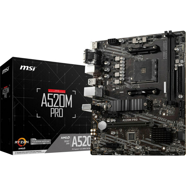 MSI A520M Pro Motherboard Micro ATX με AMD AM4 Socket