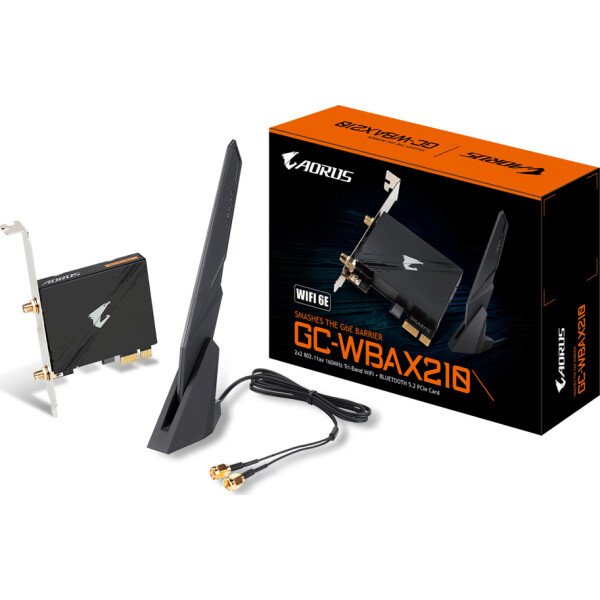 Gigabyte Ασύρματη Κάρτα Δικτύου WiFi 6 2400Mbps PCI-e Κωδικός GC-WBAX210