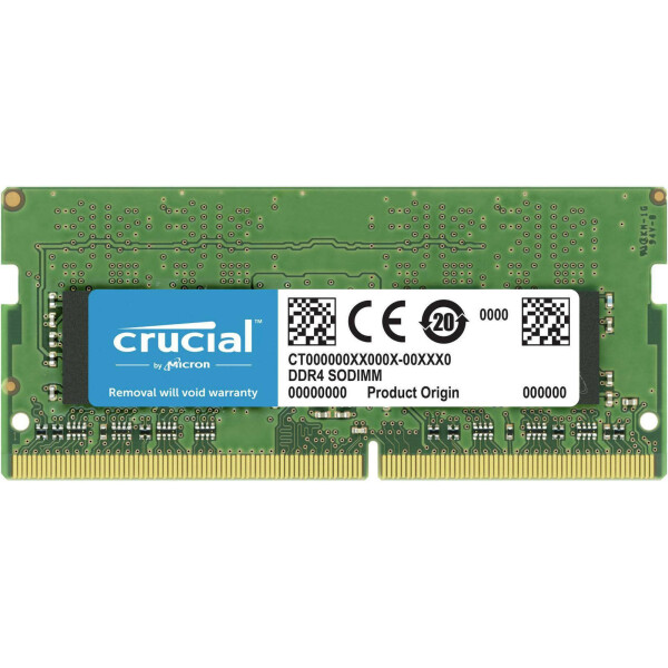 Crucial DDR4 με Module 1x8GB και Ταχύτητα 3200 για Laptop Κωδικός CT8G4SFRA32A