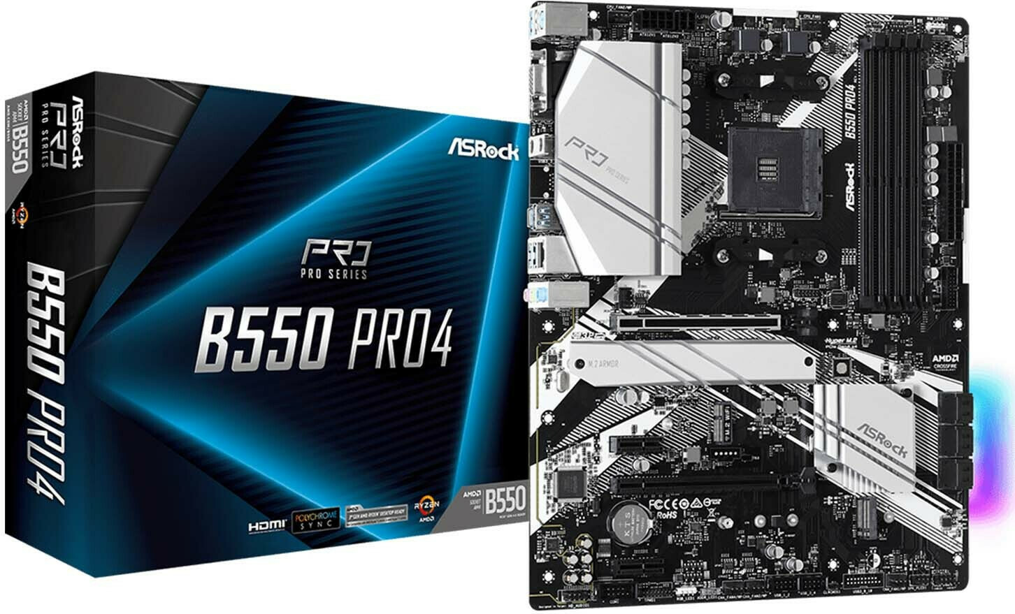 ASRock B550 Pro4 Motherboard ATX με AMD AM4 Socket