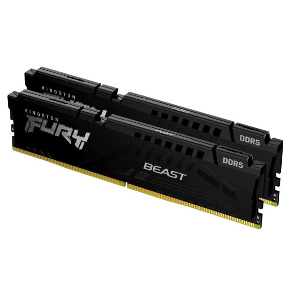 Kingston Fury Beast DDR5 32GB RAM με 2x16GB Modules και Ταχύτητα 5600 για Desktop Κωδικός KF556C36BBEK2-32