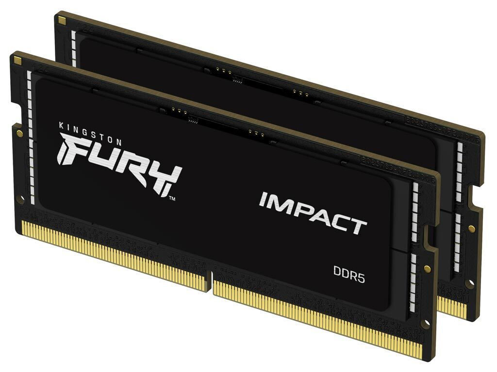Kingston Fury Impact DDR5 32GB RAM με 2x16GB Modules και Ταχύτητα 5600 για Laptop Κωδικός KF556S40IBK2-32