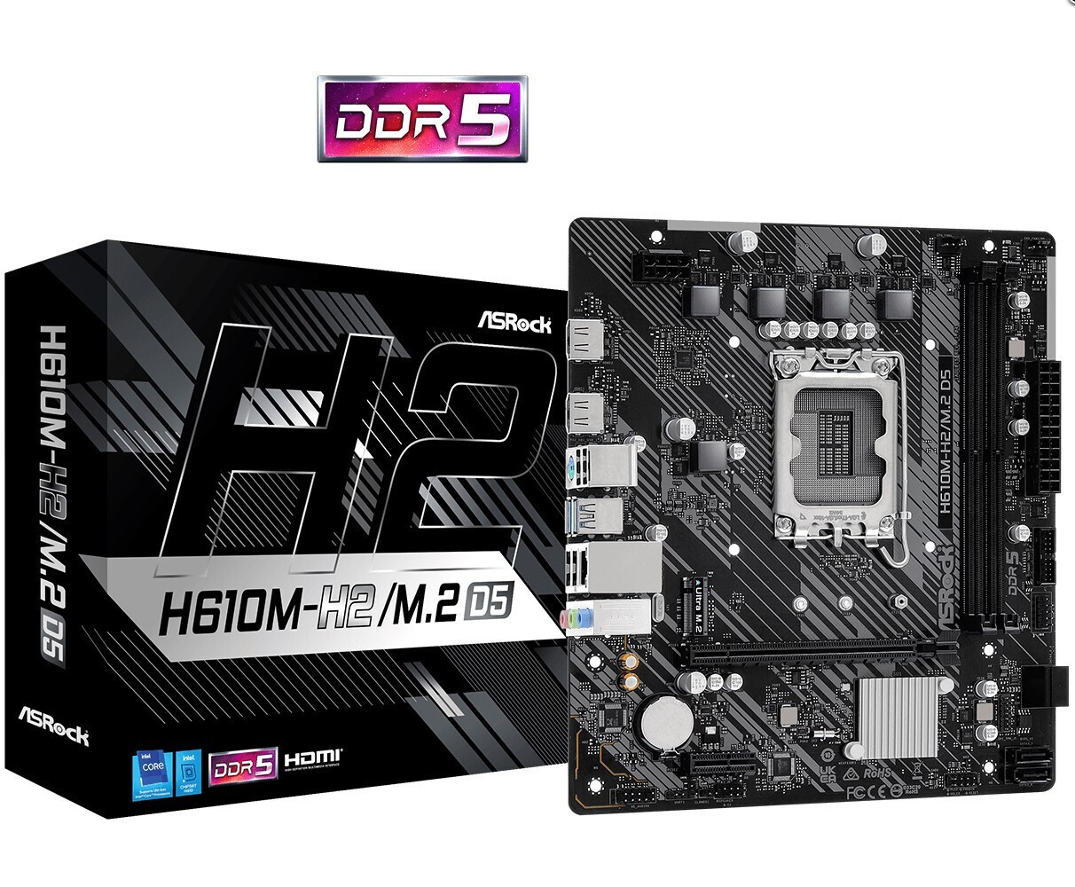 ASRock H610M-H2/M.2 D5 Motherboard Micro ATX με Intel 1700 Socket