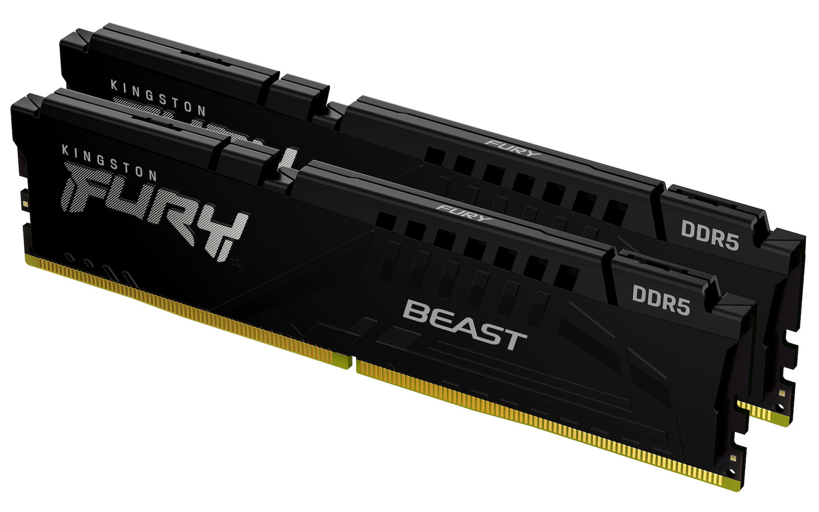 Kingston Fury Beast DDR5 16GB RAM με 2x8GB Modules και Ταχύτητα 5600 για Desktop Κωδικός KF556C36BBEK2-16