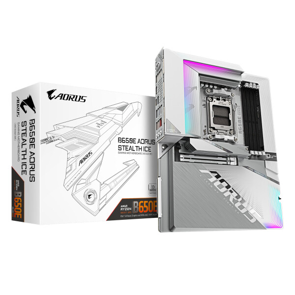Gigabyte B650E Aorus Stealth Ice Wi-Fi Motherboard ATX με AMD AM5 Socket