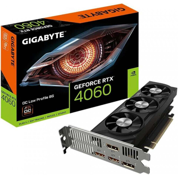 Gigabyte GeForce RTX 4060 8GB GDDR6 OC Low Profile Κάρτα Γραφικών Κωδικός GV-N4060OC-8GL