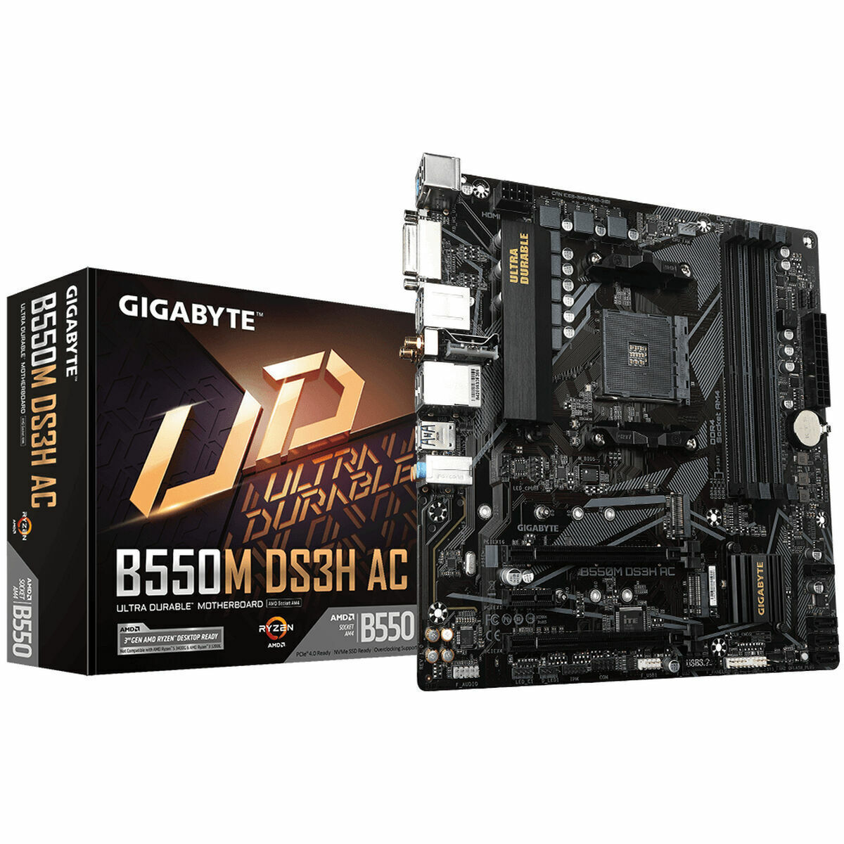 Gigabyte B550M DS3H AC rev. 1.0 Wi-Fi Motherboard Micro ATX με AMD AM4 Socket
