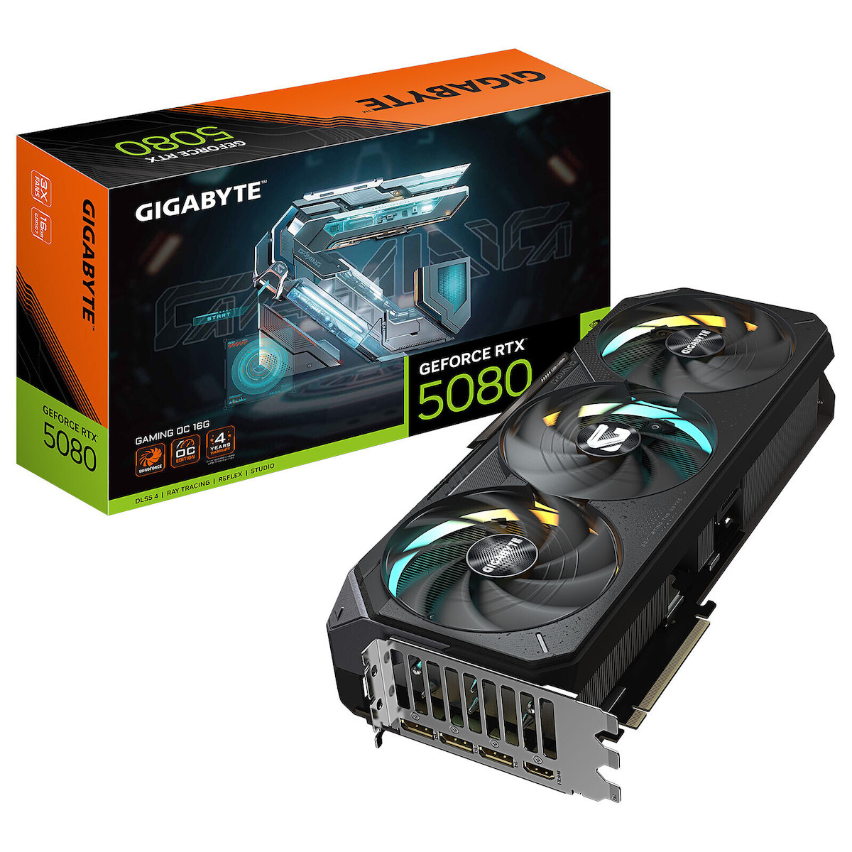Gigabyte GeForce RTX 5080 16GB GDDR7 GAMING OC Κάρτα Γραφικών