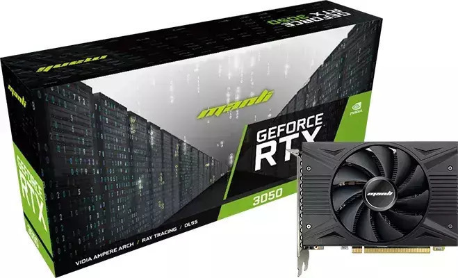 Manli GeForce RTX 3050 6GB GDDR6 Single Κάρτα Γραφικών