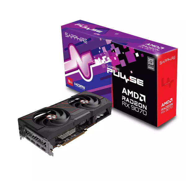 Sapphire Radeon RX 9070 16GB GDDR6 Pulse Κάρτα Γραφικών Κωδικός 11349-03-20G