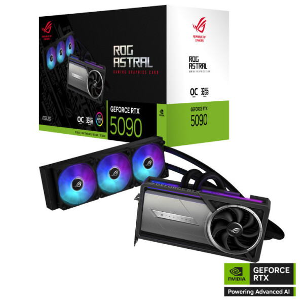 Asus GeForce RTX 5090 32GB GDDR7 ROG Astral LC Κάρτα Γραφικών Κωδικός 90YV0LW2-M0NA00
