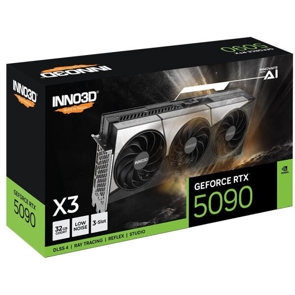 Inno 3D GeForce RTX 5090 32GB GDDR7 X3 Κάρτα Γραφικών Κωδικός N50903-32D7-17593928