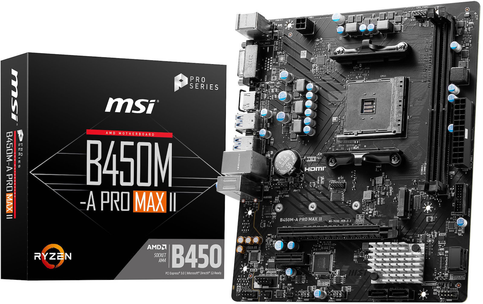 MSI B450M-A Pro Max II Motherboard Micro ATX με AMD AM4 Socket