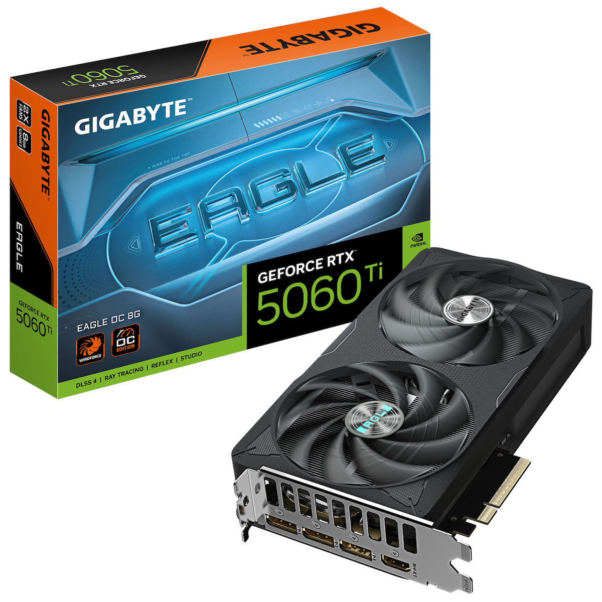 Gigabyte GeForce RTX 5060 Ti 8GB GDDR7 Eagle OC Κάρτα Γραφικών Κωδικός GV-N506TEAGLE OC-8GD
