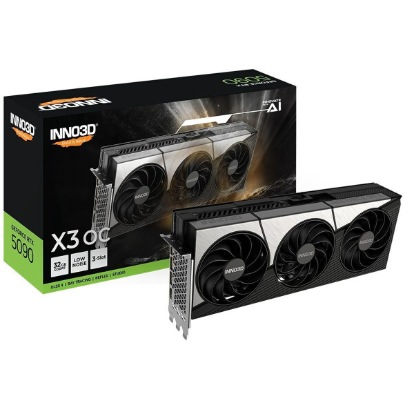 Inno 3D GeForce RTX 5090 32GB GDDR7 X3 OC Κάρτα Γραφικών Κωδικός N50903-32D7X-17593928