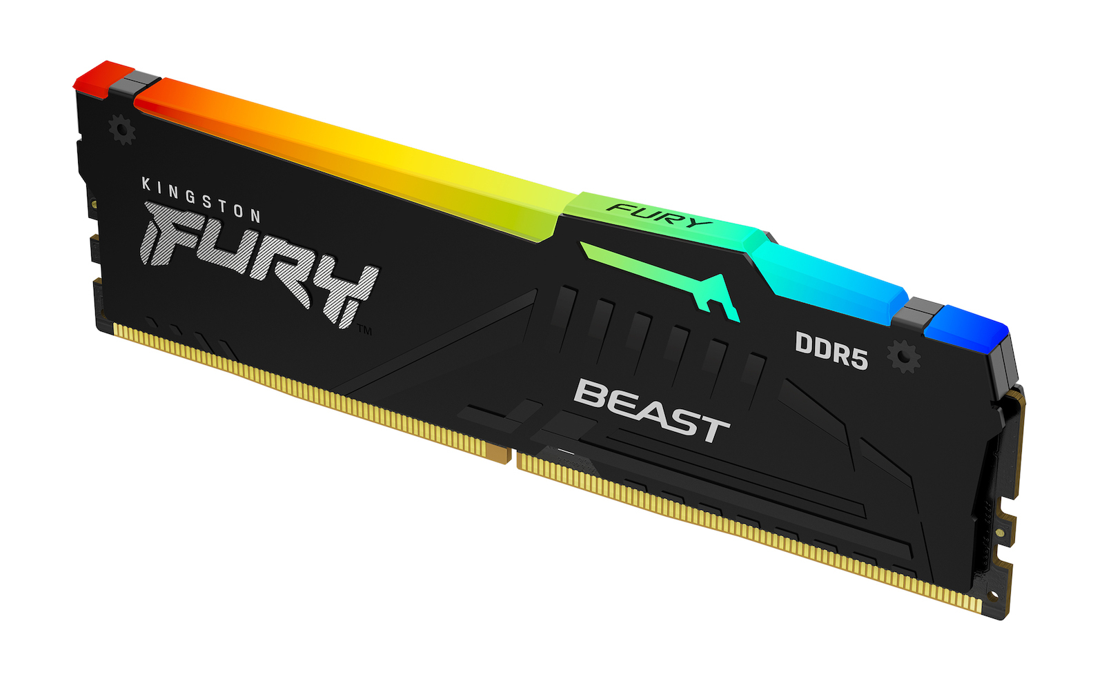 Kingston Fury Beast RGB DDR5 με Module 1x32GB και Ταχύτητα 5200 για Desktop Κωδικός KF552C40BBA-32