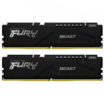 Kingston Fury Beast DDR5 16GB RAM με 2x8GB Modules και Ταχύτητα 5600 για Desktop Κωδικός KF556C40BBK2/16
