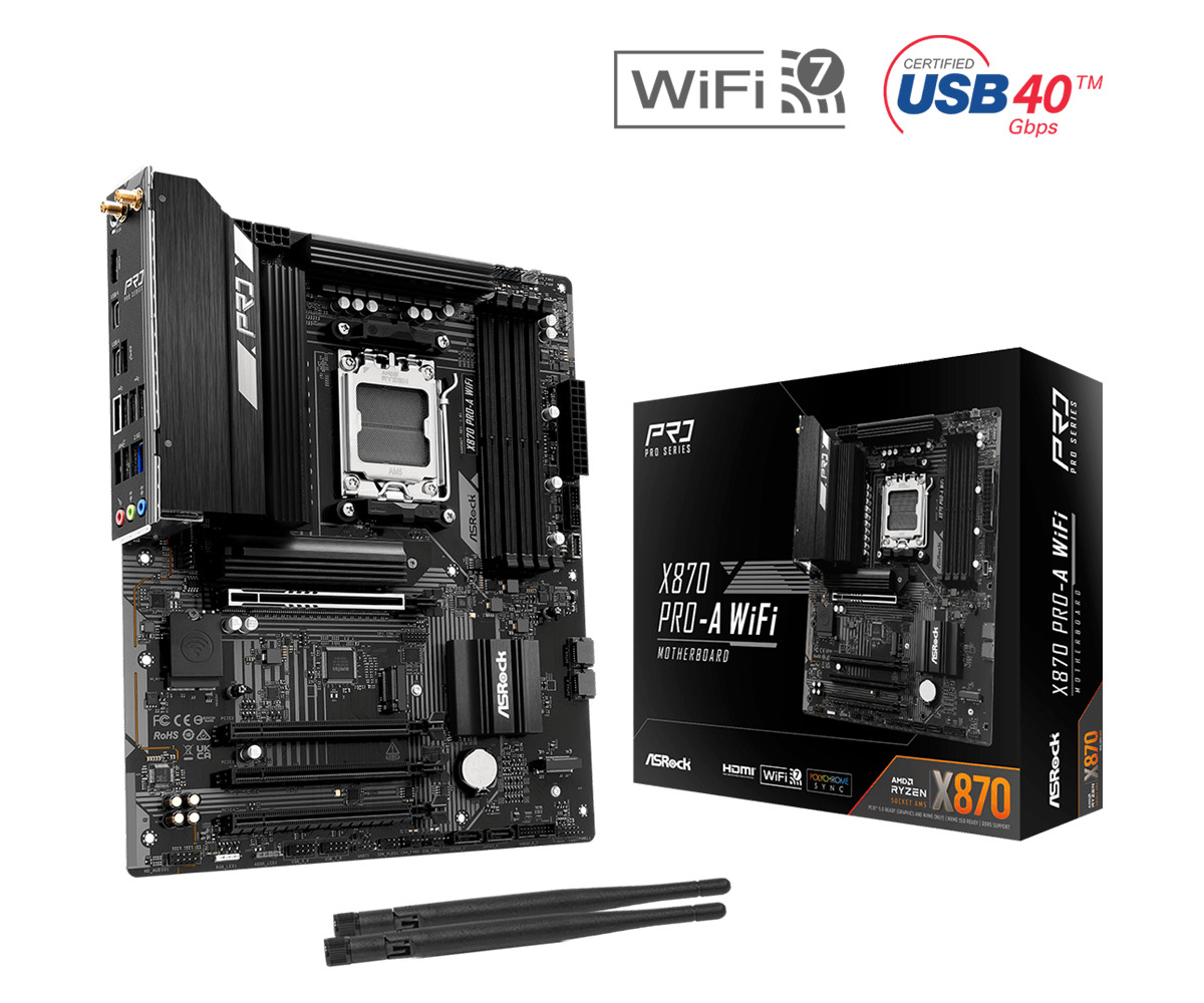 ASRock X870 Pro-A WIFI Motherboard ATX με AMD AM5 Socket
