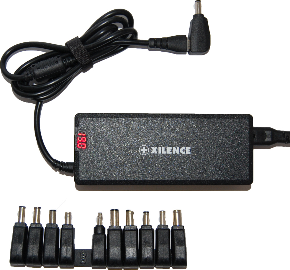 Xilence Universal Φορτιστής Laptop 120W 24V με Αποσπώμενο Καλώδιο Τροφοδοσίας και με σετ βυσμάτων Κωδικός XM012