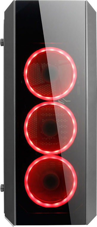 Chieftec Scorpion II Midi Tower Κουτί Υπολογιστή με Πλαϊνό Παράθυρο και RGB Φωτισμό Μαύρο