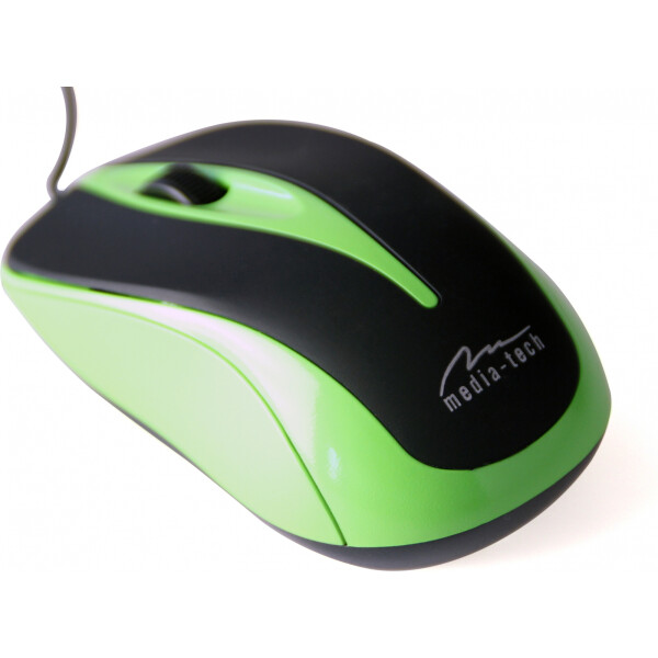 Media-Tech Plano Ενσύρματο Mini Ποντίκι Πράσινο