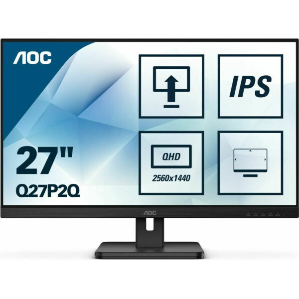 AOC Q27P2Q IPS Monitor 27 QHD 2560x1440 με Χρόνο Απόκρισης 4ms GTG