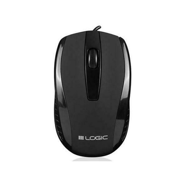 Logic LM-31 Ενσύρματο Ποντίκι Μαύρο