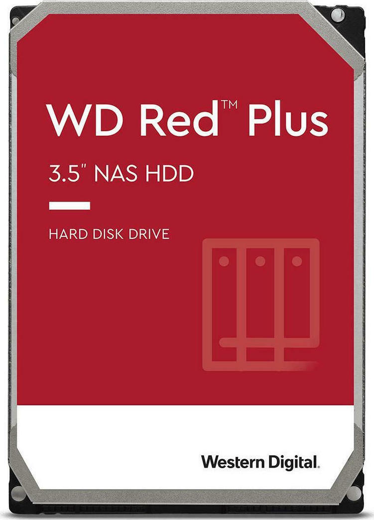 Western Digital Red Plus 10TB HDD Σκληρός Δίσκος 3.5 SATA III 7200rpm με 256MB Cache για NAS Κωδικός WD101EFBX
