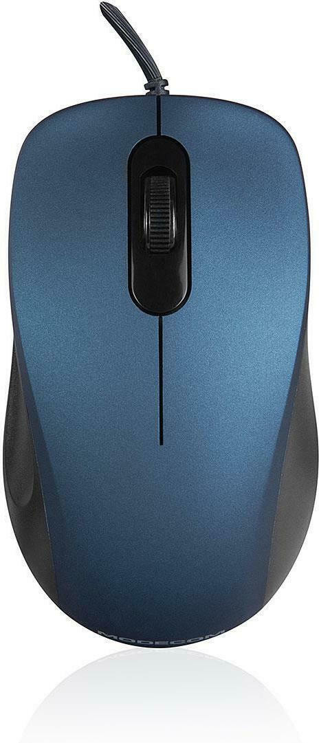 Modecom M10S Silent Ενσύρματο Ποντίκι Μπλε