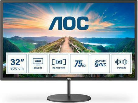 AOC Q32V4 IPS Monitor 31.5 QHD 2560x1440 με Χρόνο Απόκρισης 4ms GTG