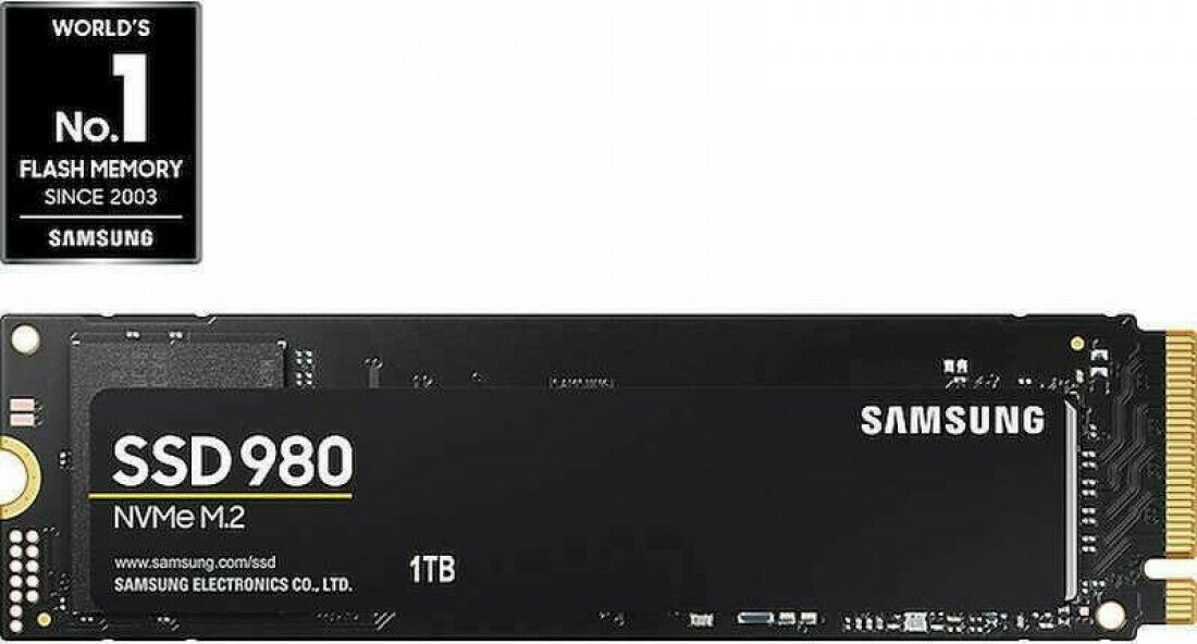 Samsung 980 SSD 1TB M.2 NVMe PCI Express 3.0 Κωδικός MZ-V8V1T0BW