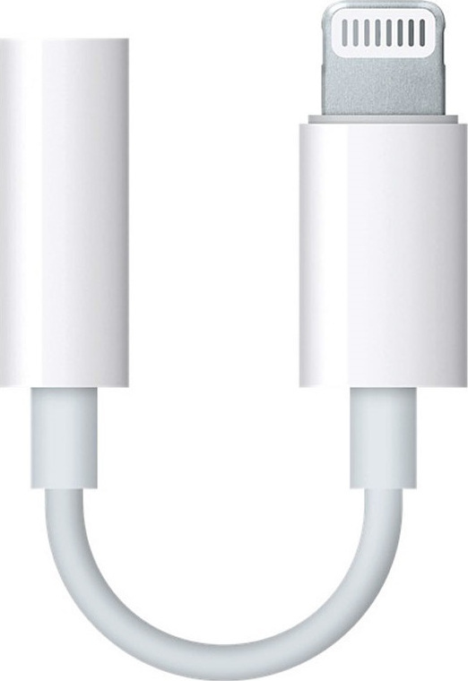 Apple Μετατροπέας Lightning male σε 3.5mm female Λευκό MMX62AM/A