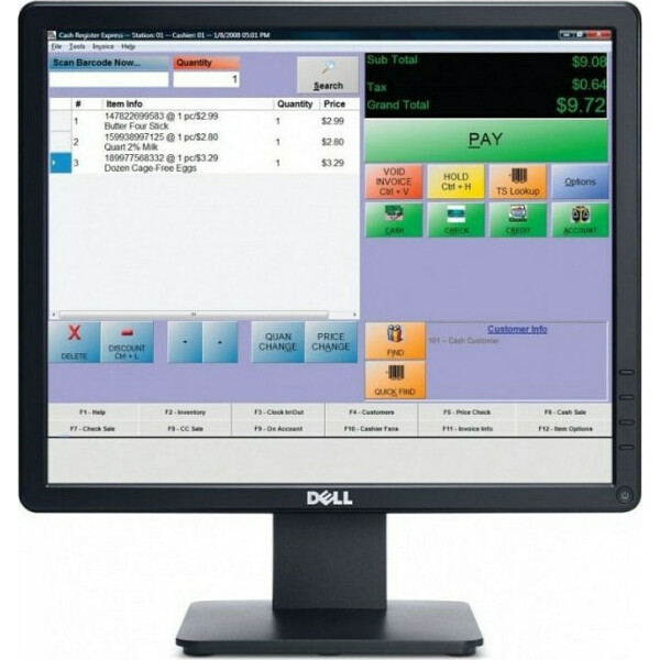 Dell E1715S TN Monitor 17 1280x1024 με Χρόνο Απόκρισης 5ms GTG