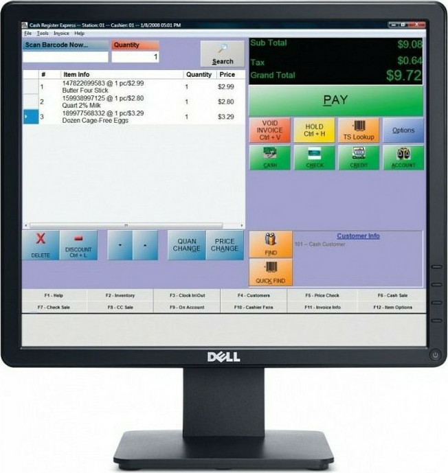 Dell E1715S TN Monitor 17 1280x1024 με Χρόνο Απόκρισης 5ms GTG