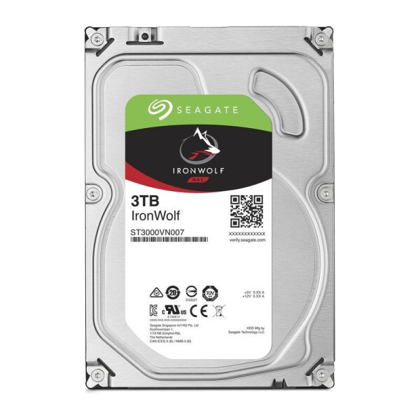 Seagate Ironwolf 3TB HDD Σκληρός Δίσκος 3.5 SATA III 5900rpm για NAS Κωδικός ST3000VN006