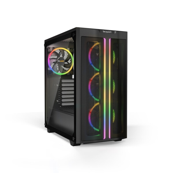 Be Quiet Pure Base 500 FX Gaming Midi Tower Κουτί Υπολογιστή με Πλαϊνό Παράθυρο και RGB Φωτισμό Μαύρο