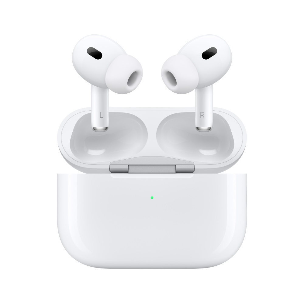 Apple AirPods Pro 2nd Generation Lightning In-ear Bluetooth Handsfree Ακουστικά με Αντοχή στον Ιδρώτα και Θήκη Φόρτισης Λευκά