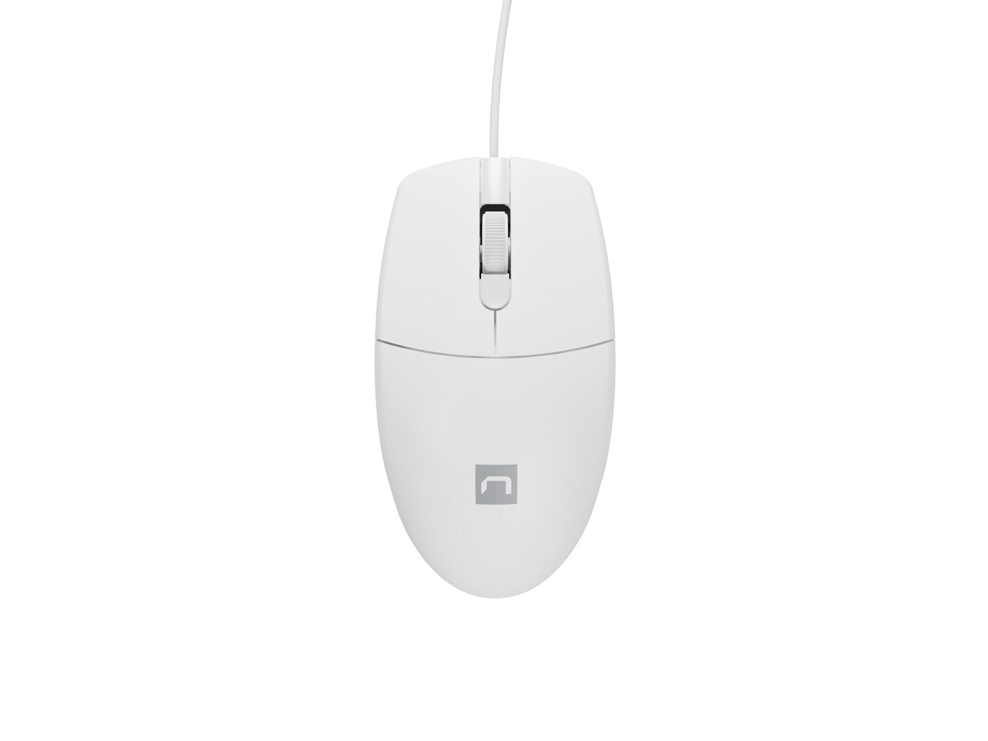 Natec Ruff 2 Ενσύρματο Ποντίκι Λευκό