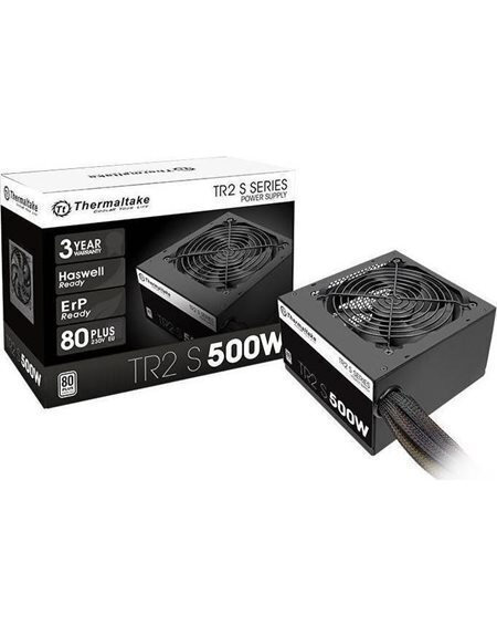 Thermaltake TR2 S 500W Μαύρο Τροφοδοτικό Υπολογιστή Full Wired 80 Plus Standard
