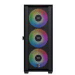 Xigmatek Anubis Pro 4FX Gaming Full Tower Κουτί Υπολογιστή με Πλαϊνό Παράθυρο και RGB Φωτισμό Μαύρο