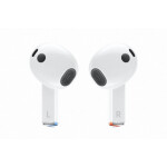 Samsung Galaxy Buds3 Bluetooth Handsfree Ακουστικά με Αντοχή στον Ιδρώτα και Θήκη Φόρτισης Λευκά
