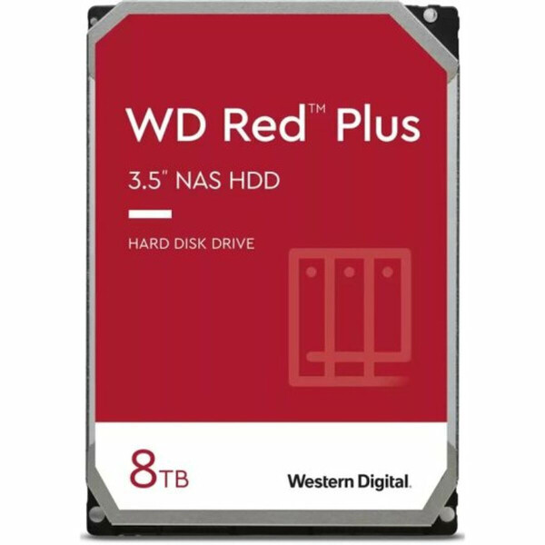 Western Digital Red Plus 8TB HDD Σκληρός Δίσκος 3.5 SATA III 5400rpm με 256MB Cache για NAS Κωδικός WD80EFPX
