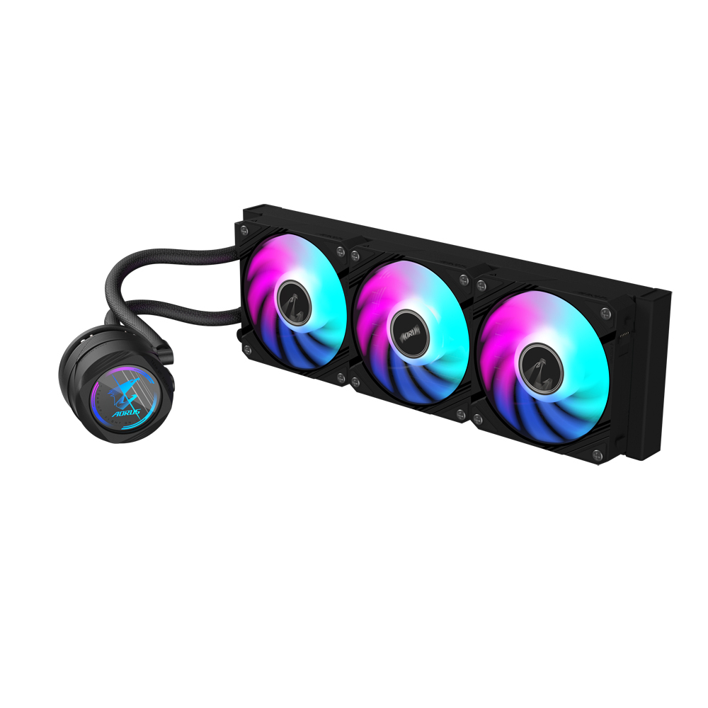 Gigabyte AORUS Waterforce II 360 Υδρόψυξη Επεξεργαστή Τριπλού Ανεμιστήρα 120mm για Socket AM4/AM5/1700/1200 με ARGB Φωτισμό