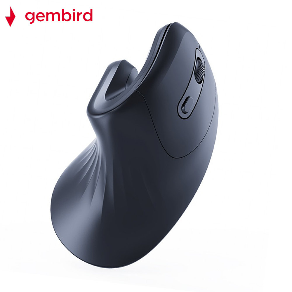 Gembird Ergonomic Ασύρματο Ποντίκι Μαύρο