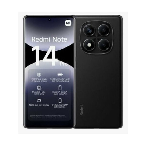 Xiaomi Redmi Note 14 Pro 4G NFC Dual SIM 12/512GB Midnight Black