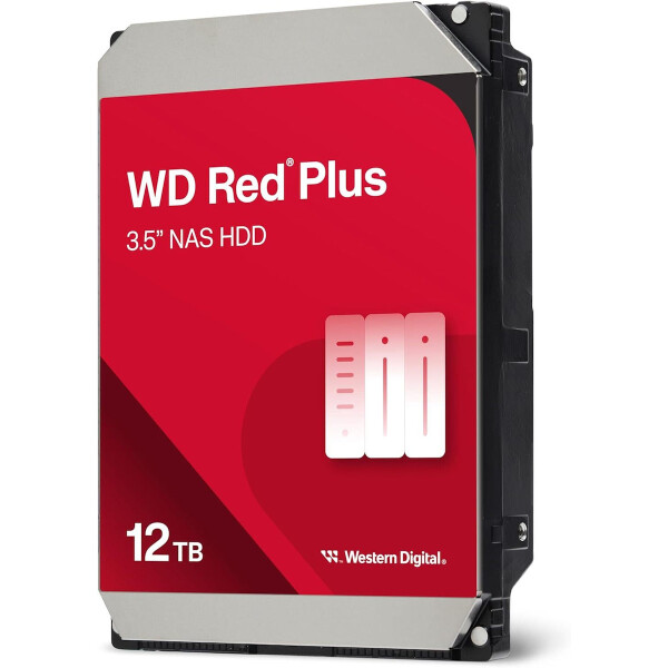 Western Digital Red Plus 12TB HDD Σκληρός Δίσκος 3.5 SATA III 7200rpm με 256MB Cache για NAS Κωδικός WD120EFGX