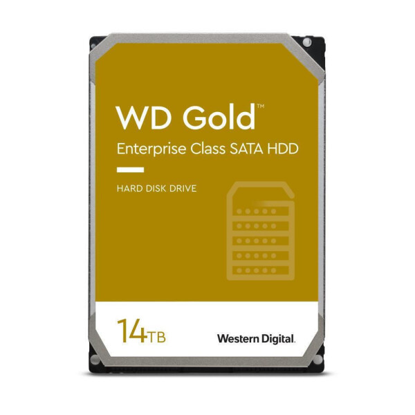 Western Digital Gold 14TB HDD Σκληρός Δίσκος 3.5 SATA III 7200rpm με 512MB Cache για NAS / Server Κωδικός WD142KRYZ